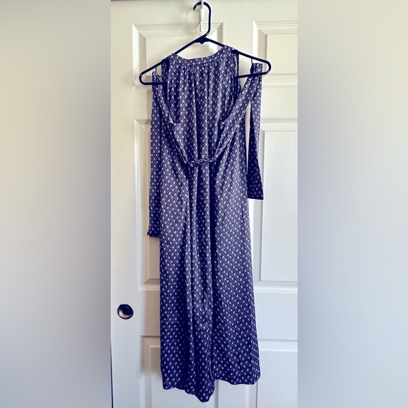 Ann Taylor petite blue peacock pattern shift waist tie size S NWT - Picture 4 of 4